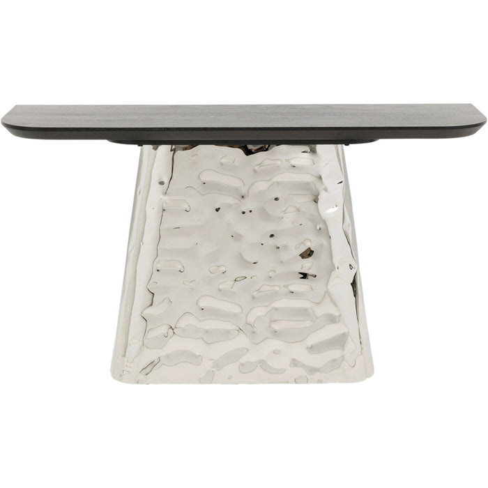 Console Caldera chroom 138x38cm Kare Design