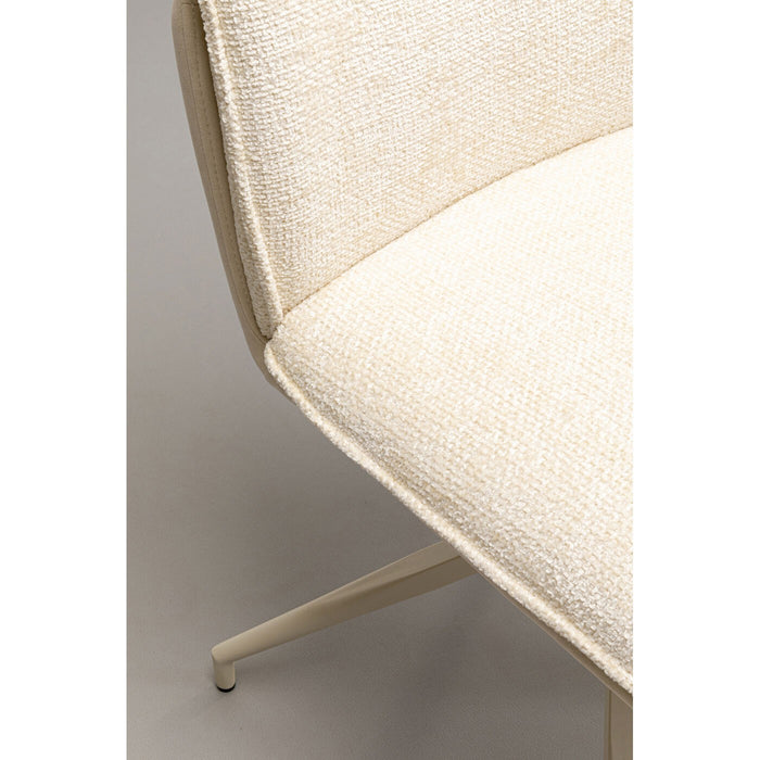 Kare Design Hilla draaistoel - creme