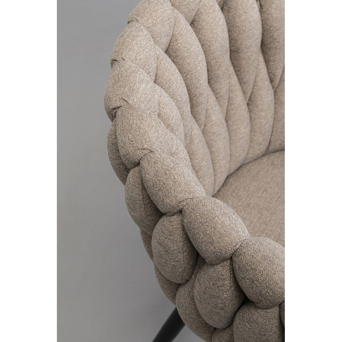 Kare Design Dean Stoel met armleuningen beige