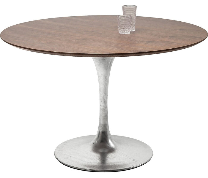 Kare Design Invitation Tafel 120 Cm - Walnoot - Verzinkt