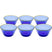 Kommen Bubbles blauw (6|set) Kare Design