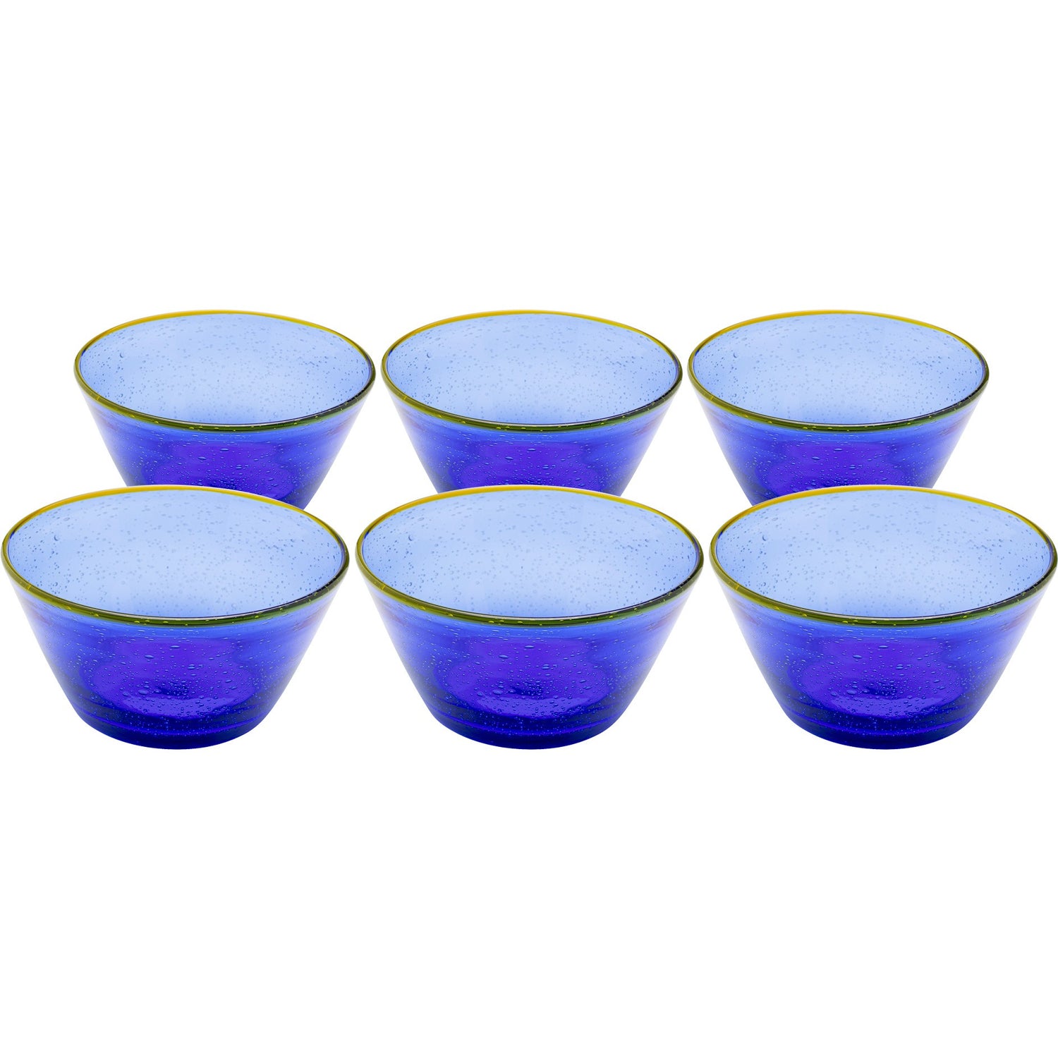Kommen Bubbles blauw (6|set) Kare Design