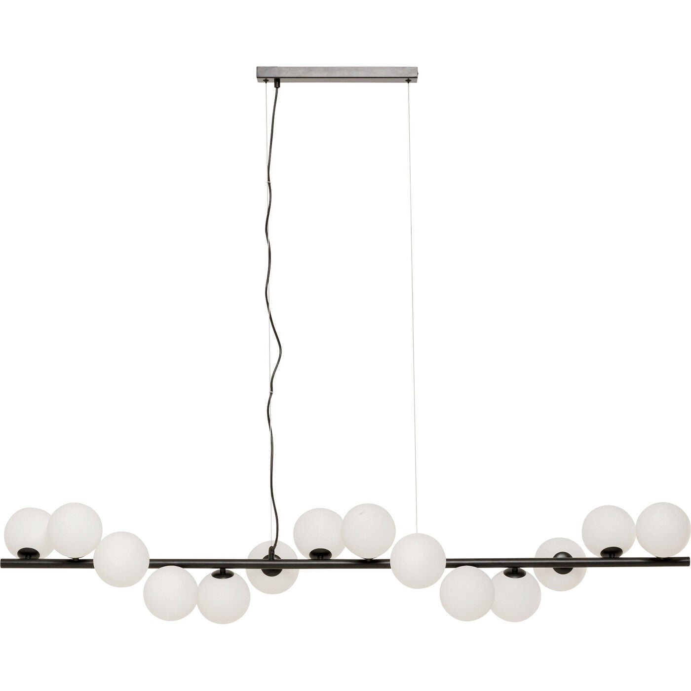 Hanglamp Scala Balls 150cm zwart en wit Kare Design