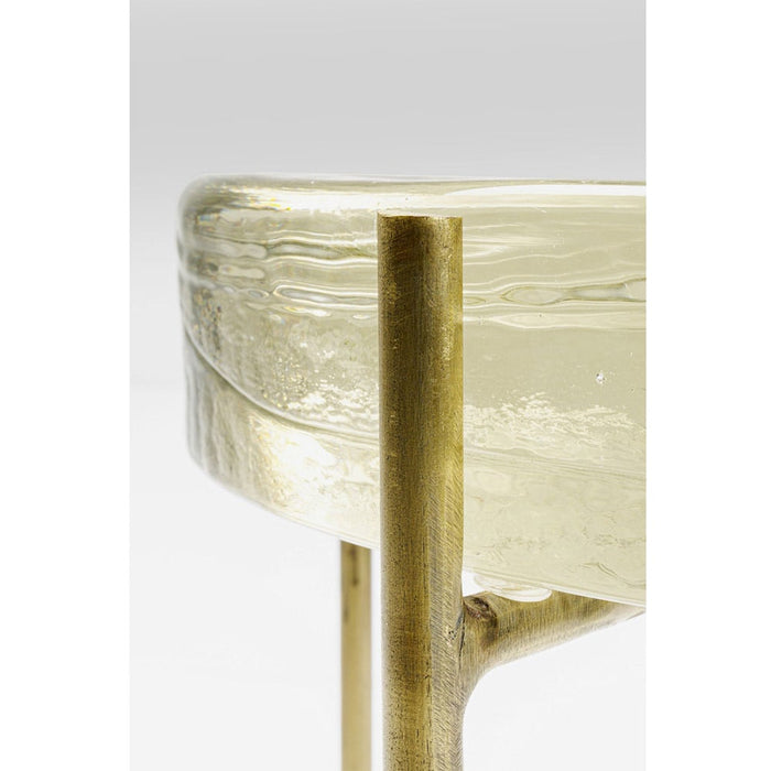 Kare Design Ice Double Bijzettafel - Ø30 Cm - Glas|Metaal