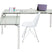 Kare Design Lorenco Hoekbureau - Glas En Chroom