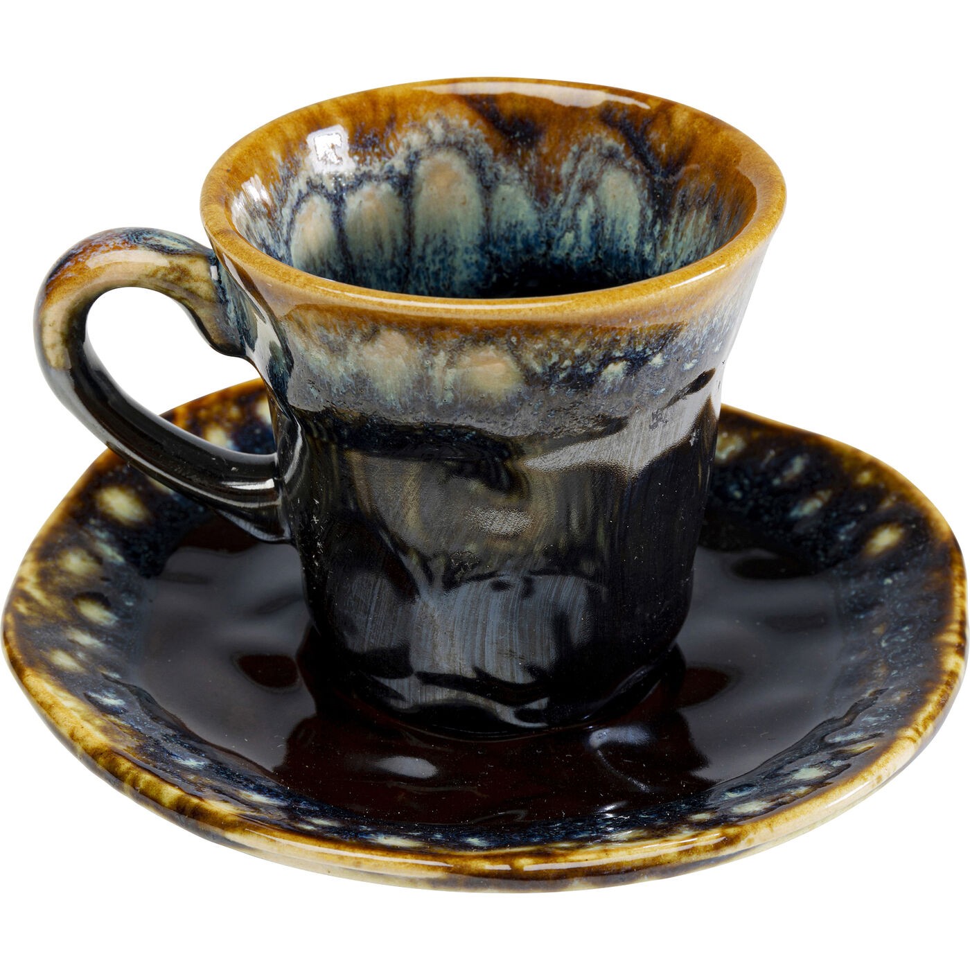 Kare Design Lio Koffiekoppen blauw 4st