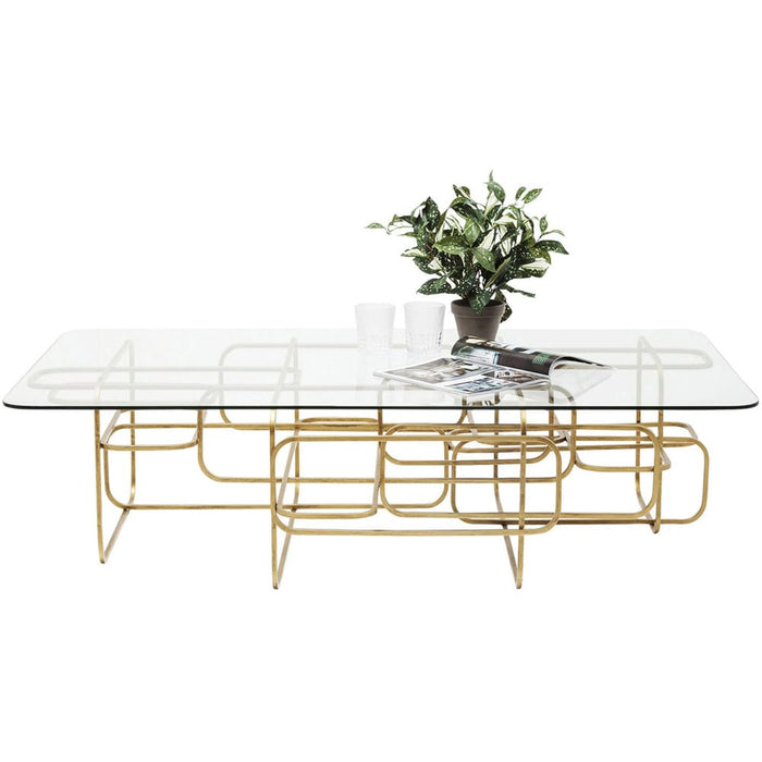 Kare Design Meander Salontafel - Goud