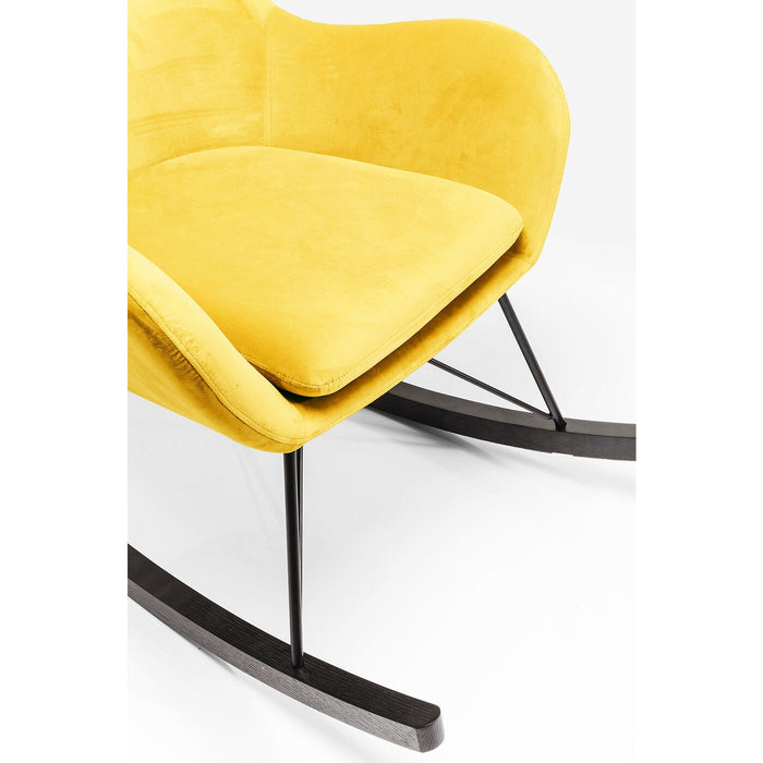 Kare Design Oslo Schommelstoel geel