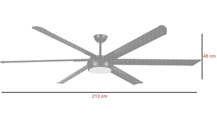 Freelight Plafondventilator Ventisei XXL Wit Ø 213cm Led 24Watt  Incl.