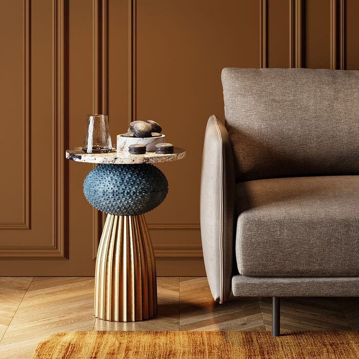 Kare Design Masha Bijzettafel - Aluminium