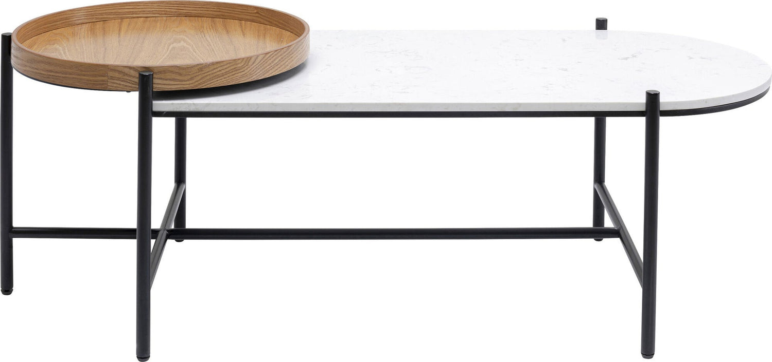 Kare Design Layered Salontafel - Marmer En Essenhout