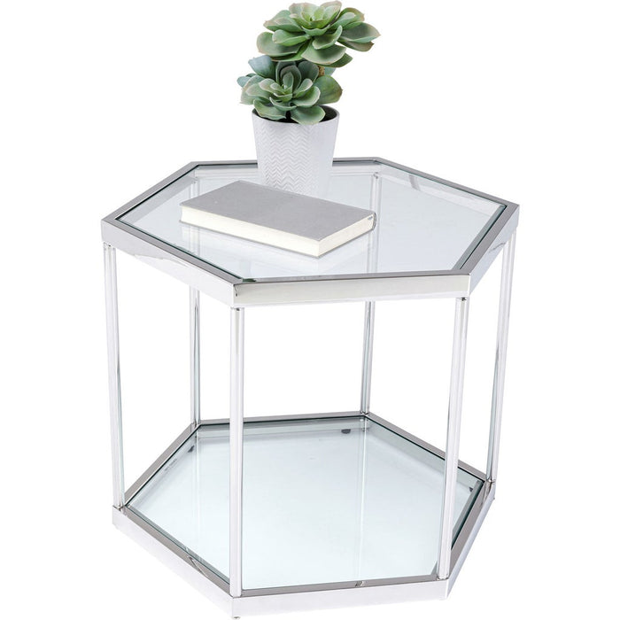 Kare Salontafel Comb Silver