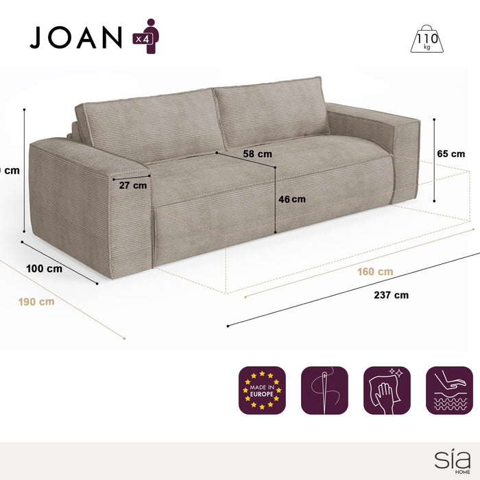 Express slaapbank dunlopillo fluweelmotief grijs 160cm