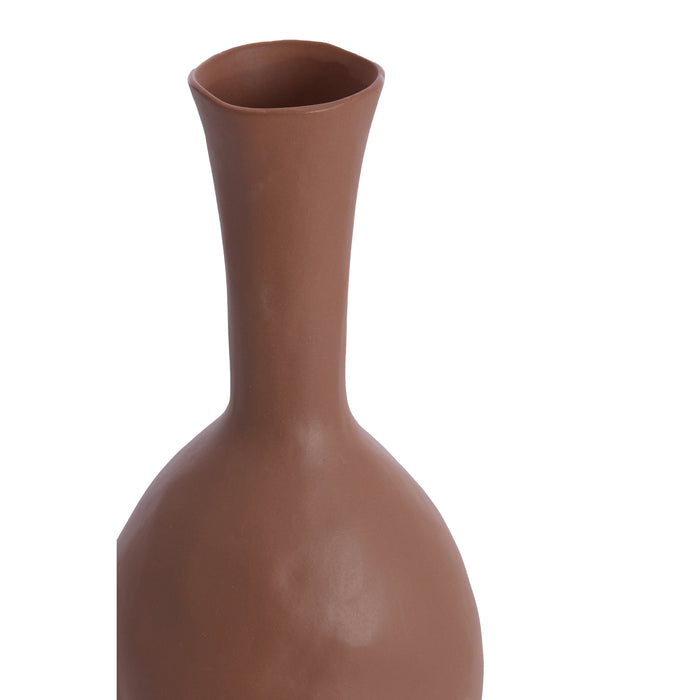 Light & Living Light&living Vaas deco 23x20x62,5 cm NUGINA mat terra