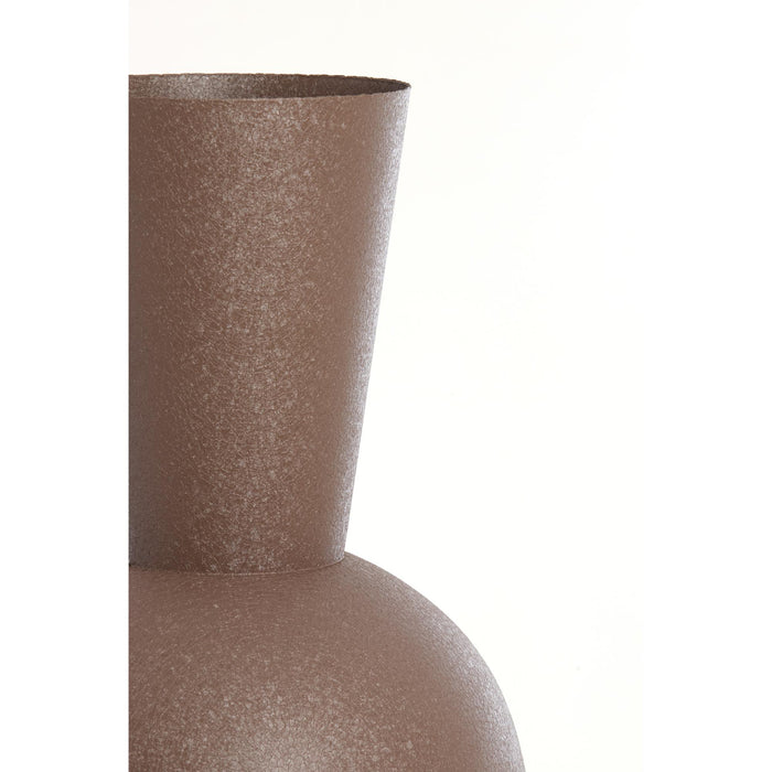 Light & Living Light&living Vaas deco Ø39x83 cm CHEDI mat donker bruin