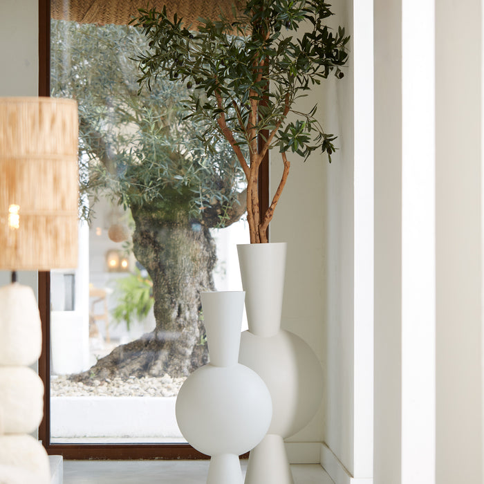 Light & Living Light&living Vaas deco 47x26x100 cm KAVANDU crème