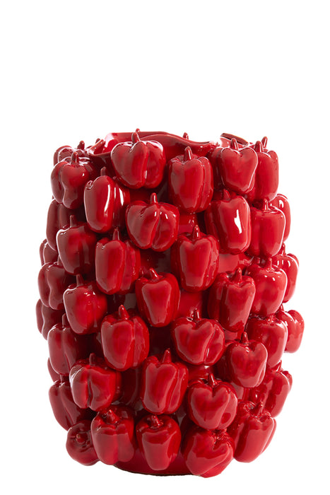 Light&living Vaas deco 35x33x47 cm BELLPEPPER keramiek glanzend rood