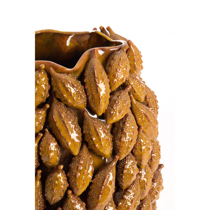 Light&living Vaas deco 32x31x44 cm PALATIK keramiek cognac bruin