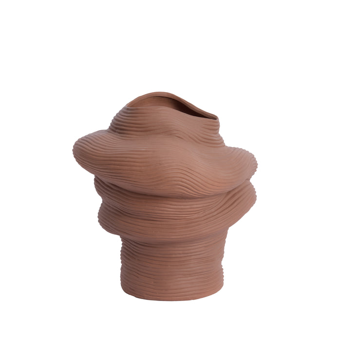 Light & Living Light&living Vaas deco 33,5x32x34 cm LUZZ mat terra