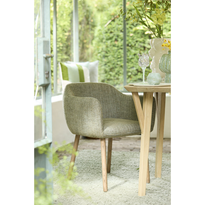 Light&living Eetkamerstoel 62,5x56x76,5 cm BLAINE groen+hout donker...