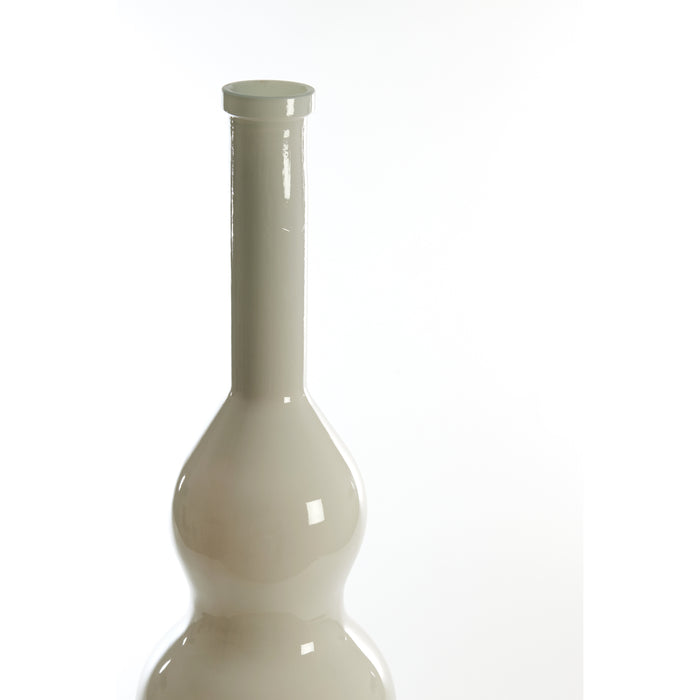 Light&living Vaas Ø33x100 cm VENERIO glas melk licht beige