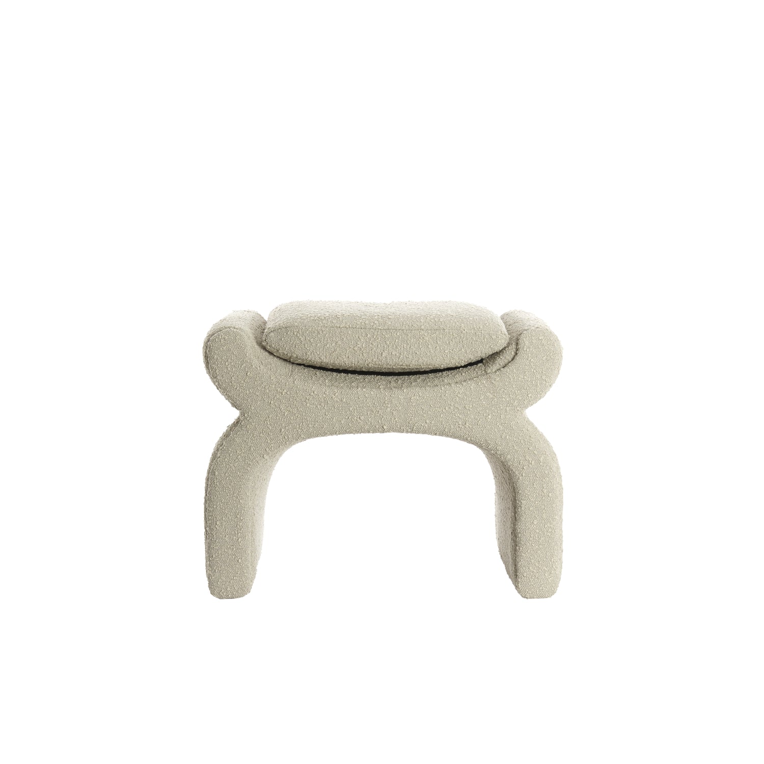 Light & Living Light&living Poef 60x46x46 cm NAFYA bouclé taupe