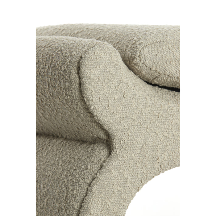 Light & Living Light&living Poef 60x46x46 cm NAFYA bouclé taupe