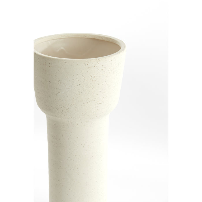 Light&living Vaas deco Ø19x38 cm ALSACIA keramiek mat crème