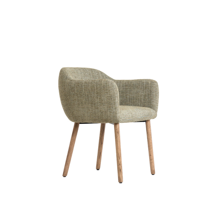 Light&living Eetkamerstoel 62,5x56x76,5 cm BLAINE groen+hout donker...