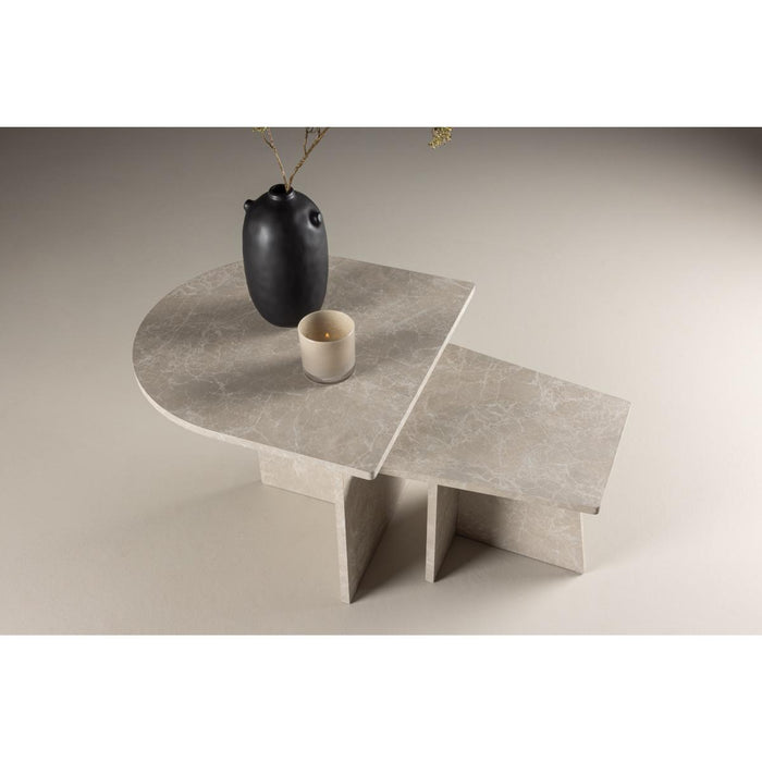 Svea - Matilde salontafel - set van 2 - marmerlook
