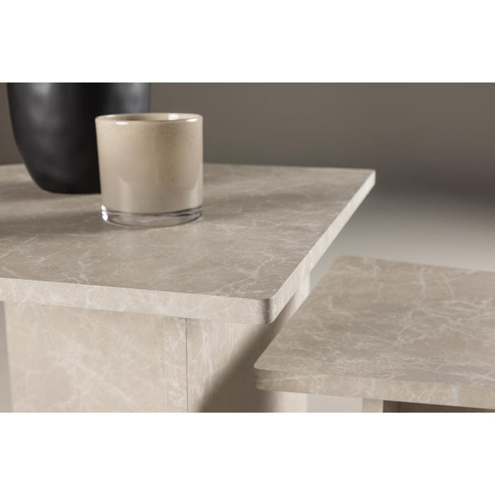 Svea - Matilde salontafel - set van 2 - marmerlook