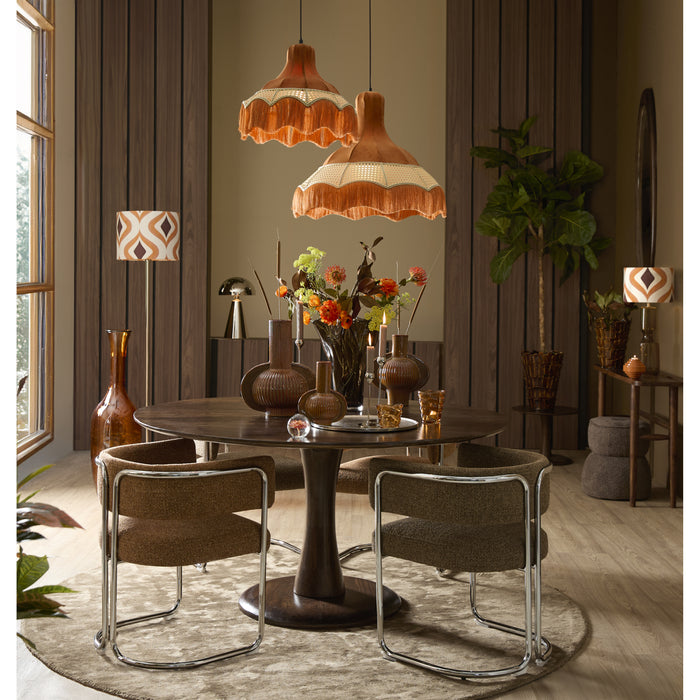 Light&living Eetkamerstoel 56x52x72 cm ADANTE karamel+chroom