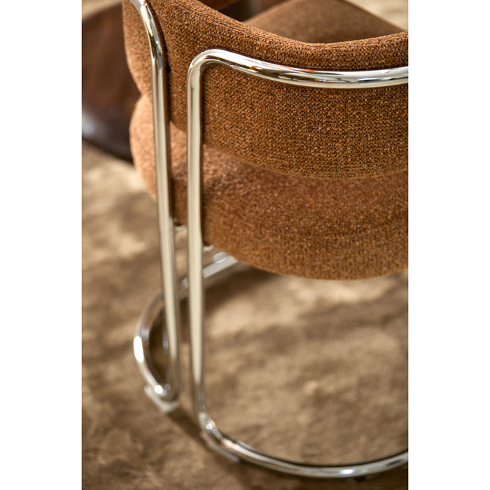 Light&living Eetkamerstoel 56x52x72 cm ADANTE karamel+chroom