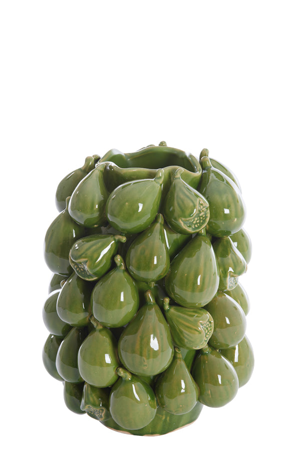 Light&living Vaas deco 23,5x23x32,5 cm NATALIA keramiek donker groen