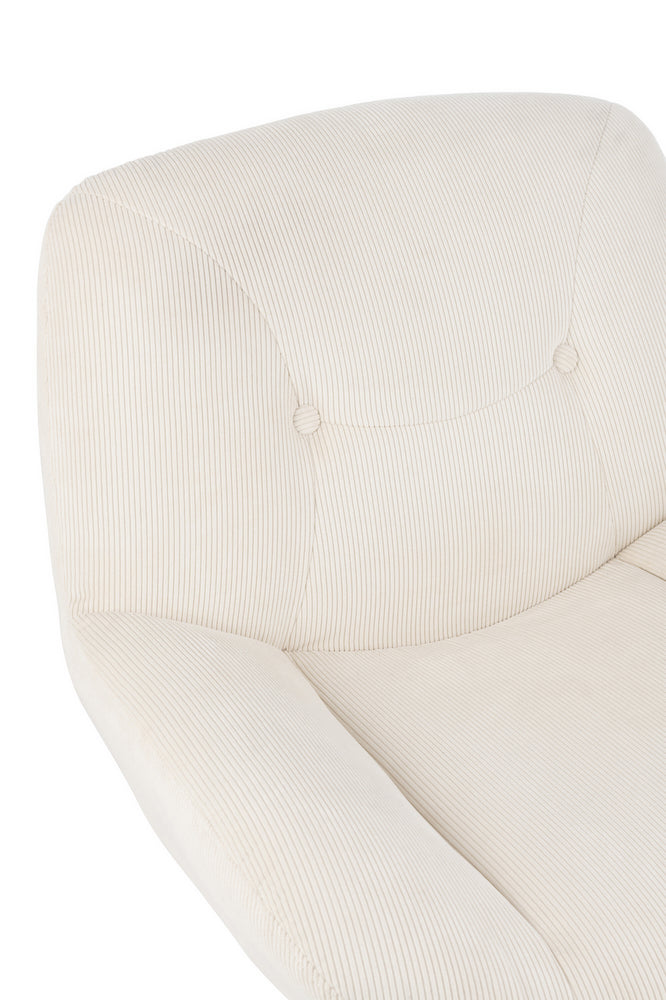 J-Line loungestoel Chill - metaal|multiplex - creme|zilver